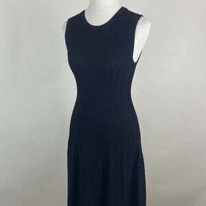 Textile Elizabeth and James Small Sleeveless Knit Midi Dress Black Bodycon